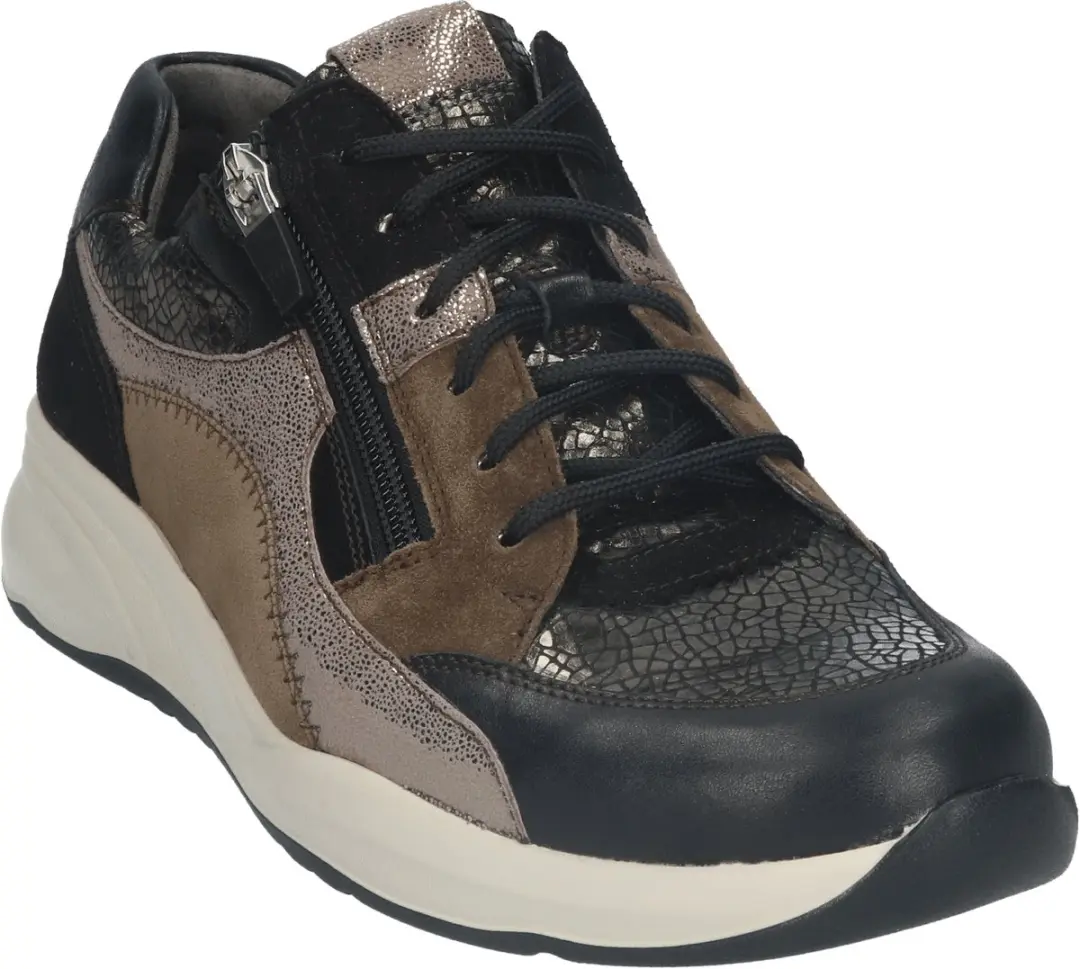Durea Dames Sneaker 6318 - Wijdte K - Zwart