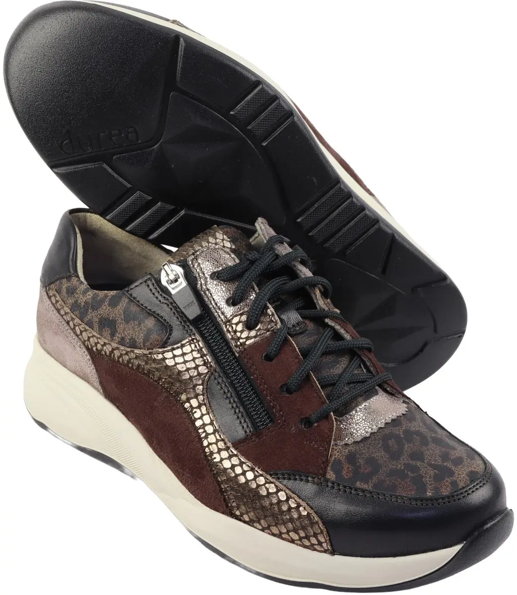 Durea 6318 Sneakers - Bruin - Maat 37
