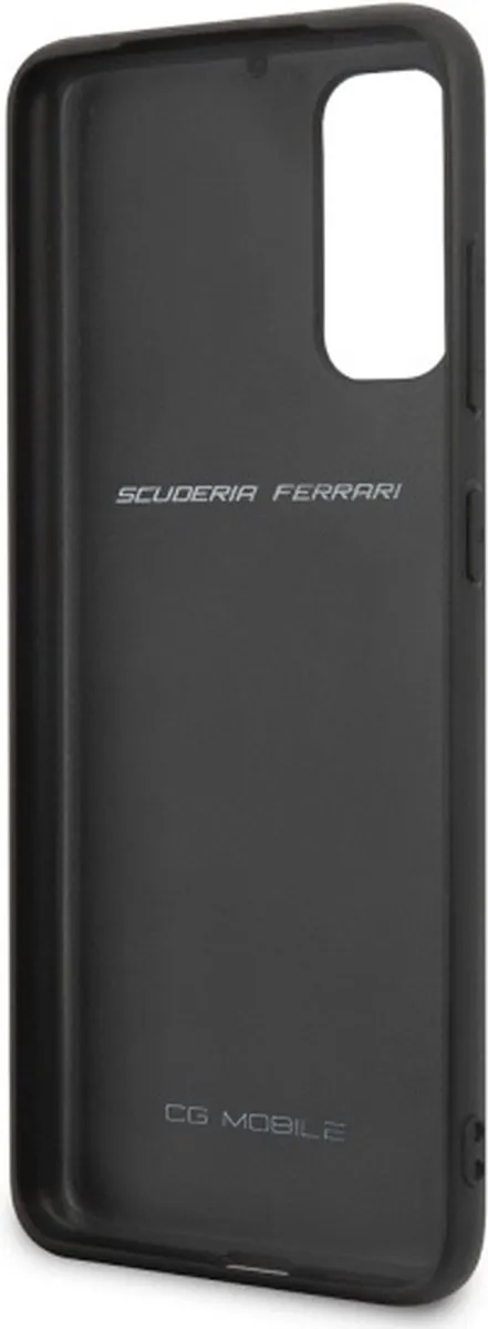 Ferrari Heritage Leather Back Case Rood - Samsung Galaxy S20