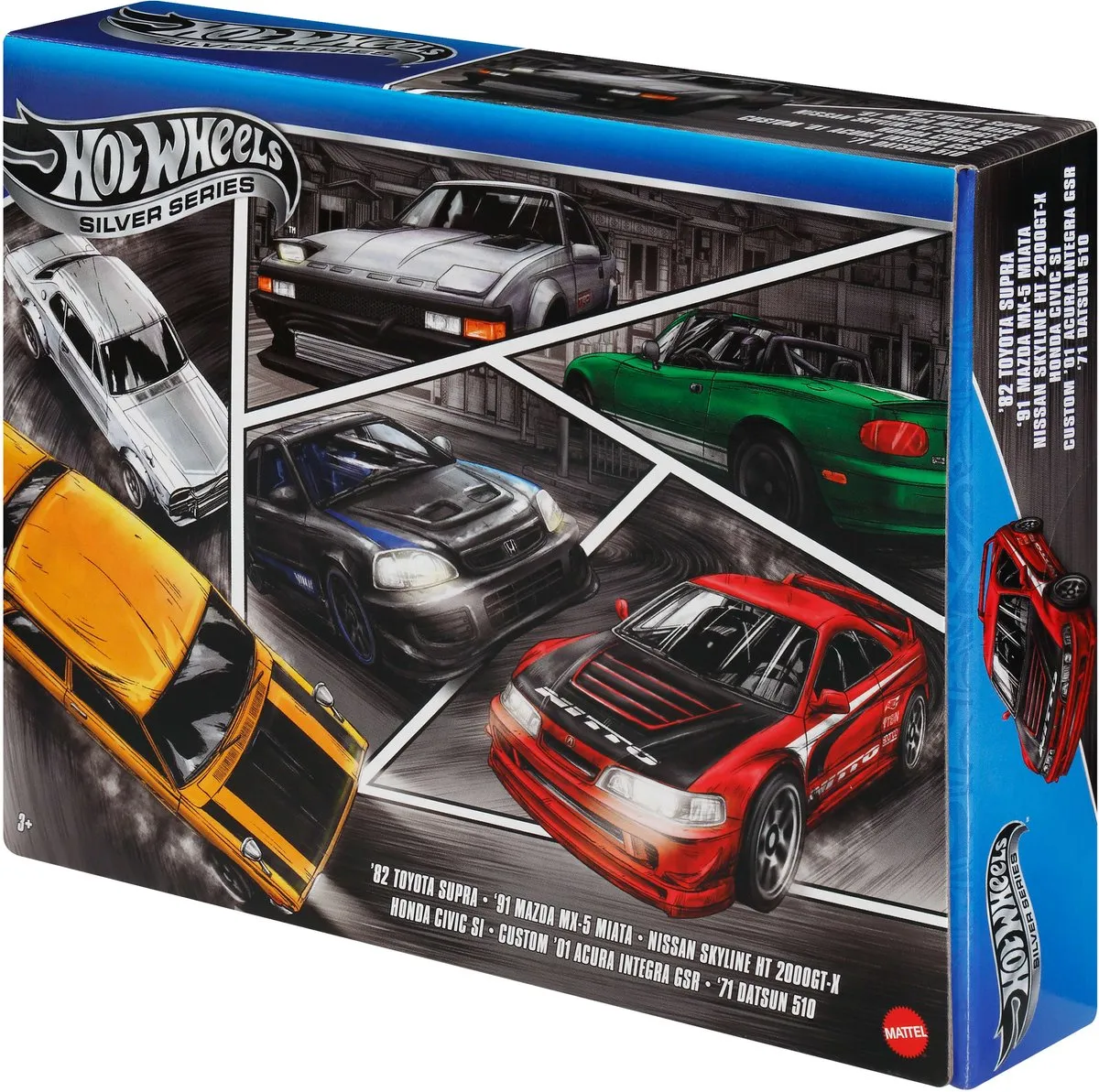 Hot Wheels Japanse Voertuigen Set 1:64 - 6 Stuks - Meerkleurig