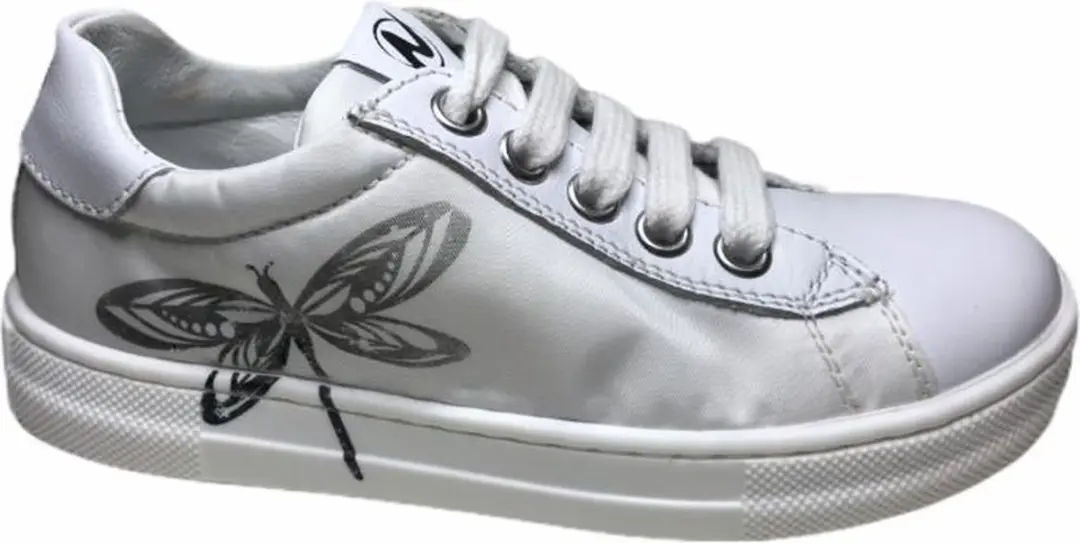 Naturino veterssneakers rits dance zip wit  mt  31