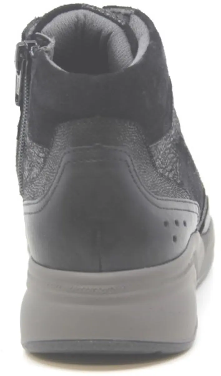 Durea 9778 Dames Veterboots - Zwart - Maat 39