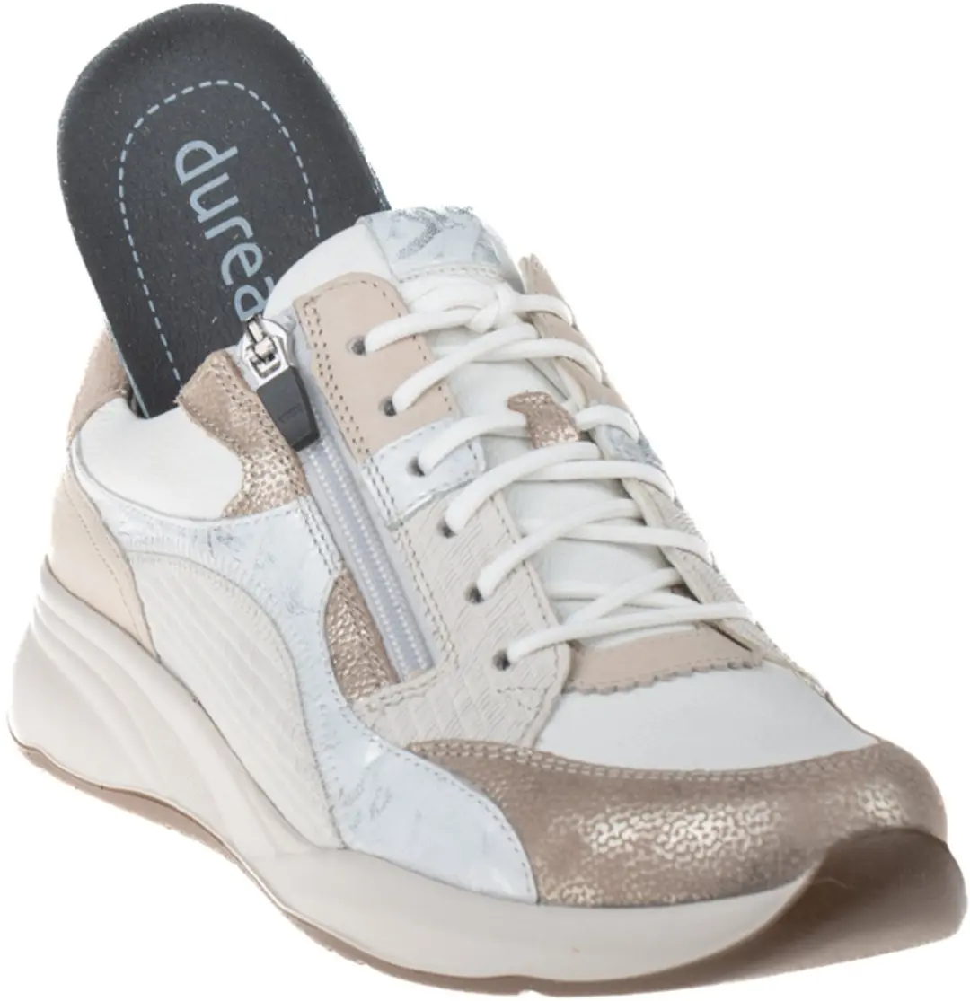 Durea 6318 Sneaker - Maat 38.5 - Beige