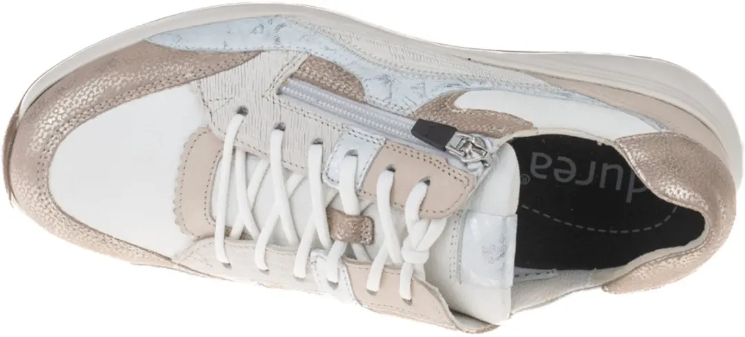 Durea 6318 Sneaker - Maat 38.5 - Beige
