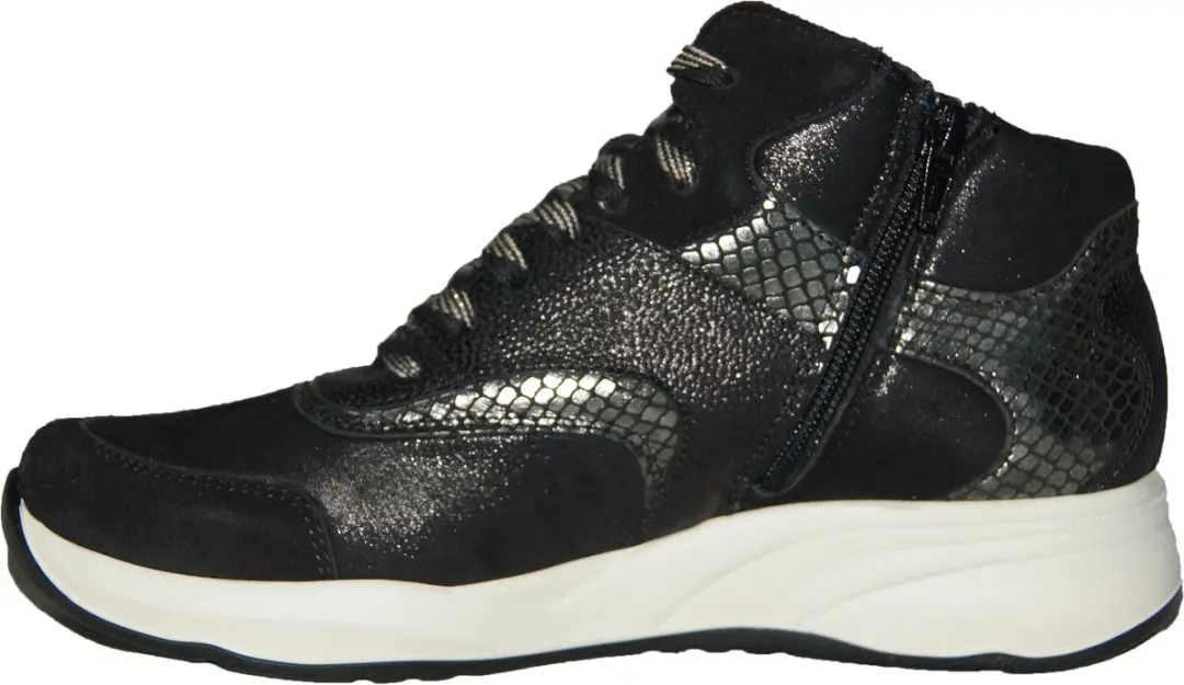 Durea 9835 Wijdte H Dames Veterboots - Maat 40 - Zwart