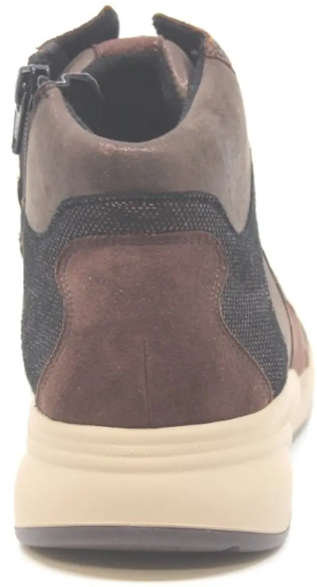 Durea Flex Dames Veterboot 9835-605-2365 - Bruin - Maat 42