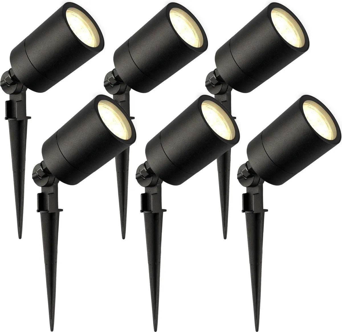 LEDVION 6x LED Prikspots 2700K