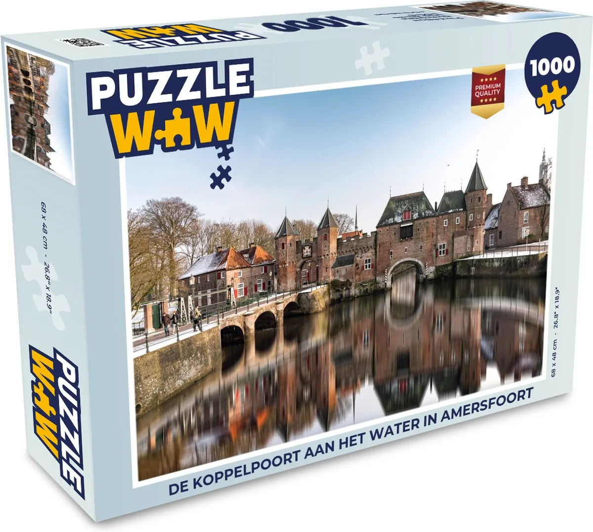 PuzzleWow De Koppelpoort Amersfoort Puzzel 1000 Stuks - Multicolor