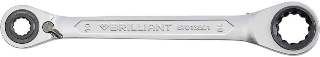 Brilliant Tools Ratelringsleutel dubbel 10x13/17x19mm - afbeelding 6 van 6
