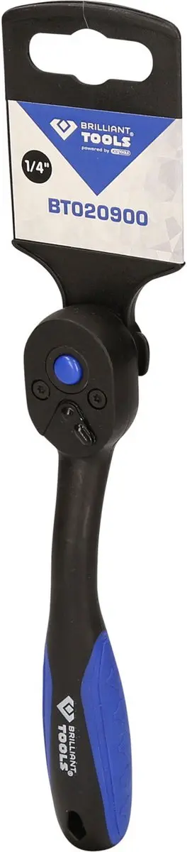 Brilliant Tools Ratel 1/4" - Blauw/Zwart - afbeelding 3 van 6