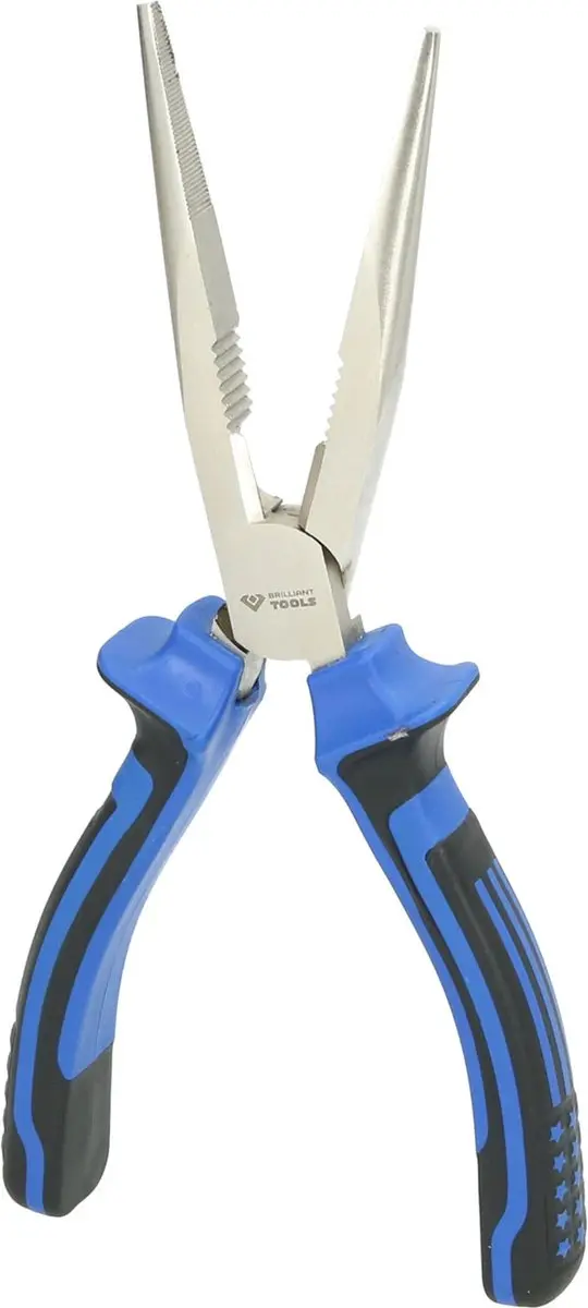 BRILLIANT TOOLS Telefoontang recht 20 cm staal