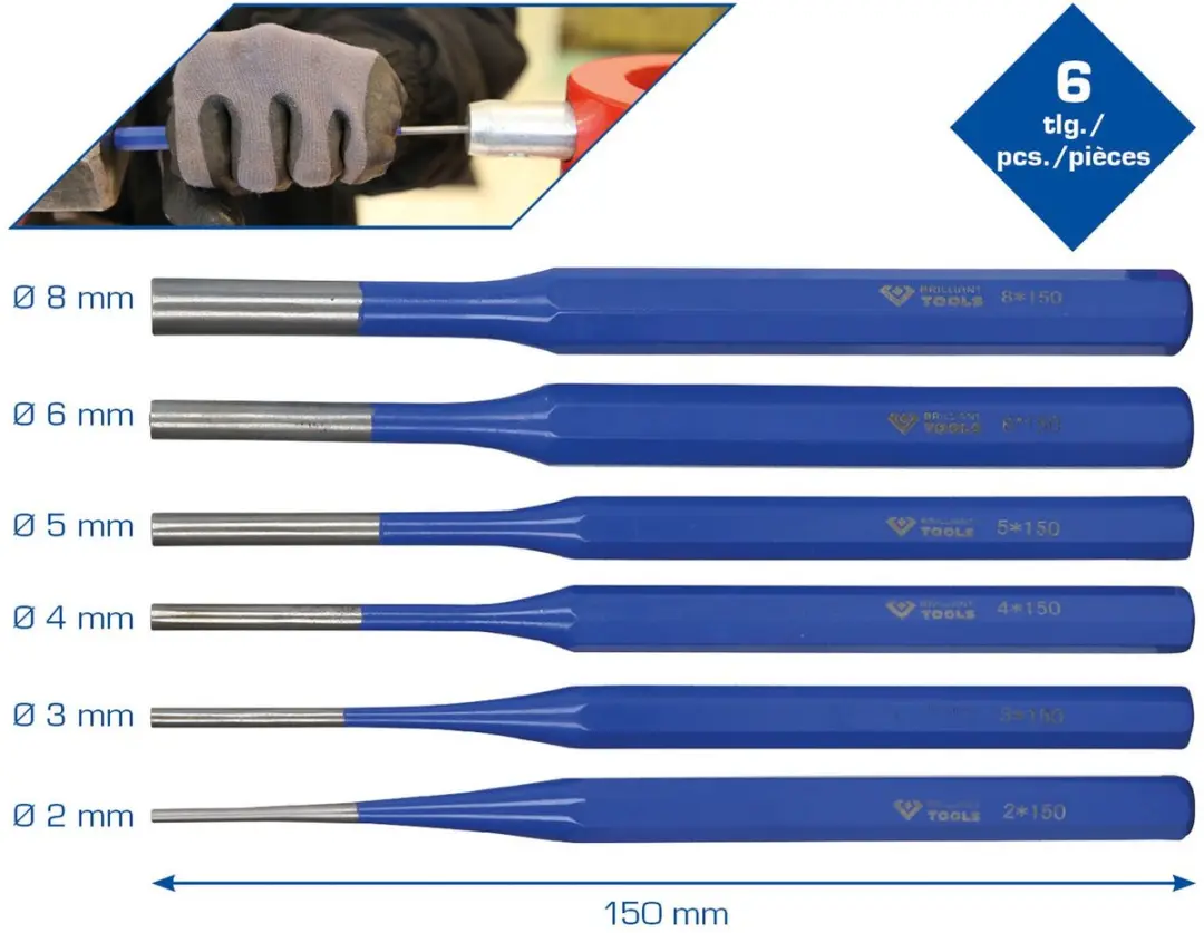 Brilliant Tools Pendrijver-set BT085006 - 6-delig