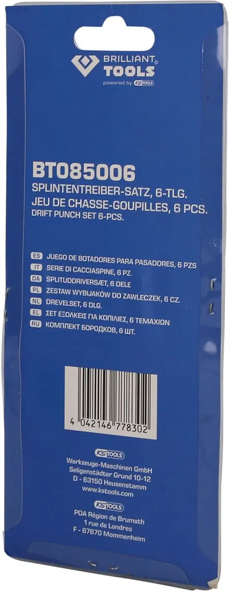 Brilliant Tools Pendrijver-set BT085006 - 6-delig