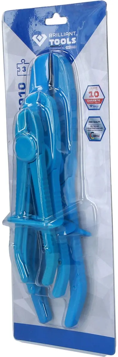 Brilliant Tools BT706103 Slangklemmenset - 3-delig Blauw