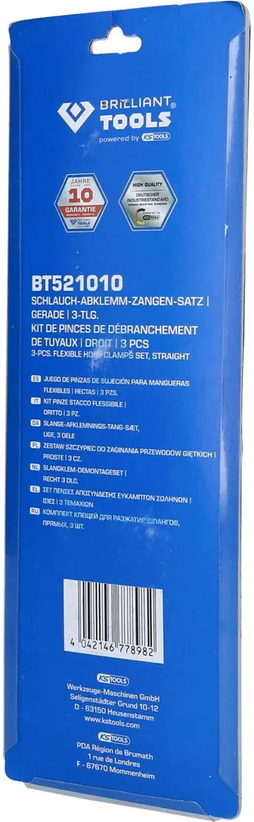 Brilliant Tools BT706103 Slangklemmenset - 3-delig Blauw