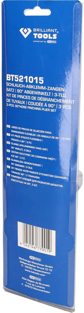 Brilliant Tools BT706003 Slangknijptangenset 3-delig - Blauw