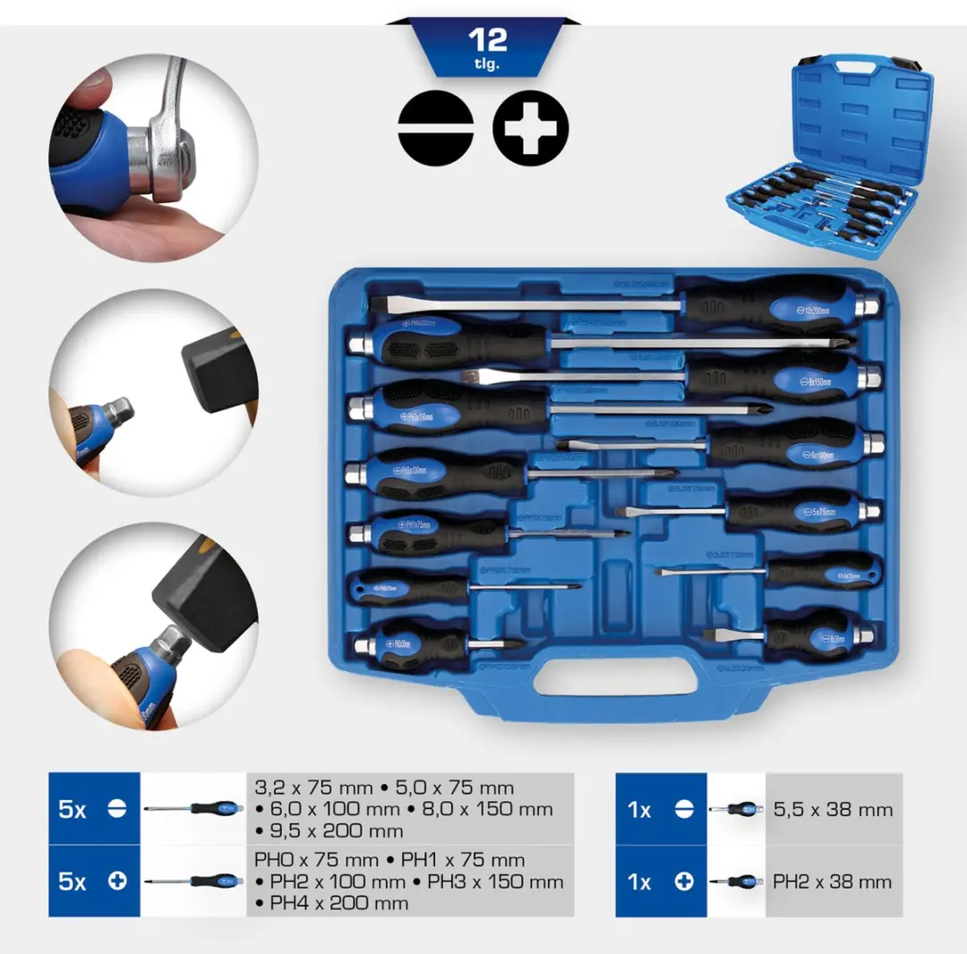 Brilliant Tools BT034012 Schroevendraaierset 12-delig