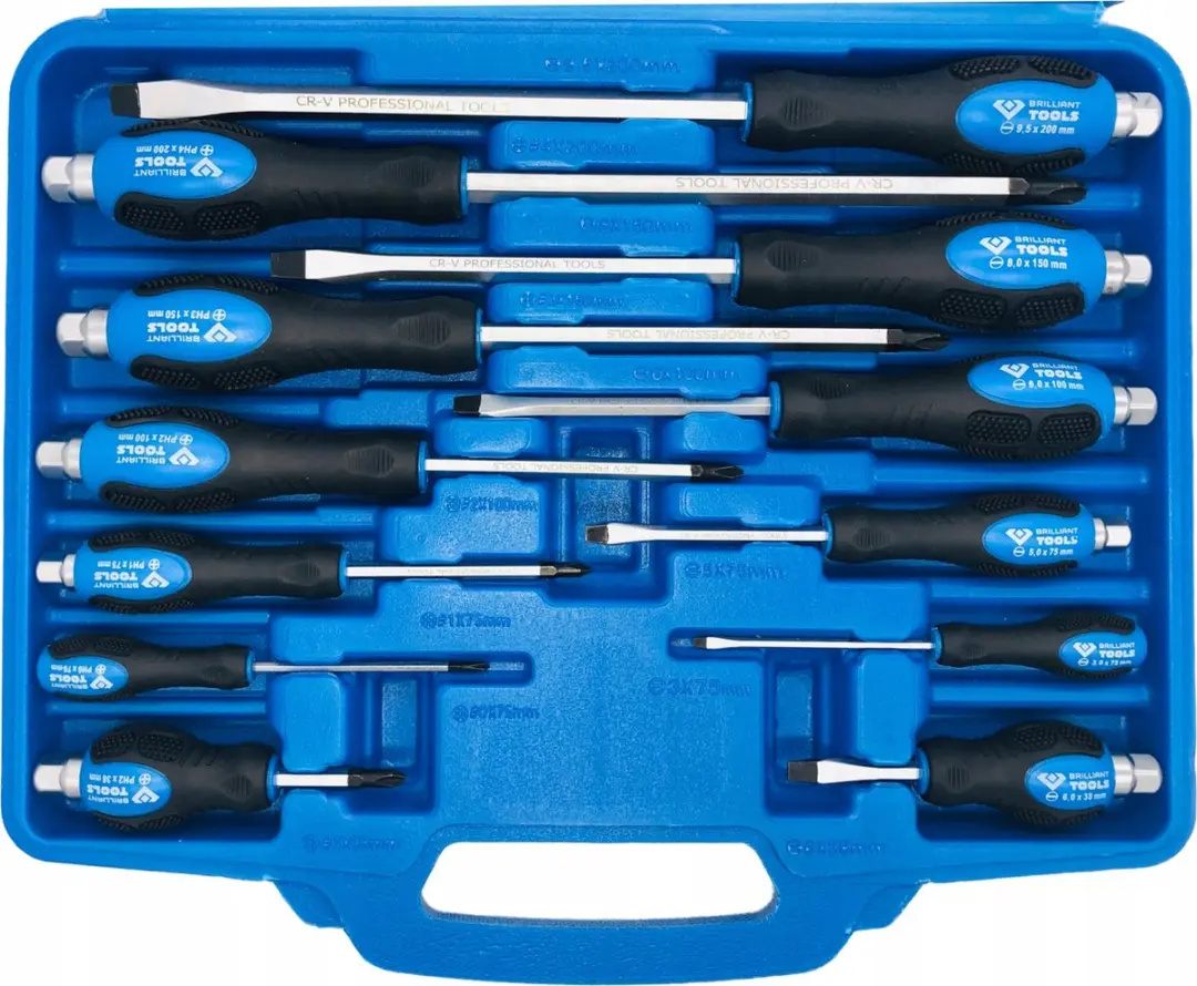 Brilliant Tools BT034012 Schroevendraaierset 12-delig