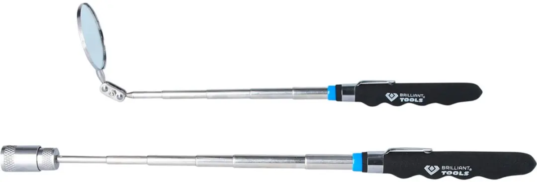 Brilliant Tools BT115905 Telescoopspiegel & Magneetgrijper Set