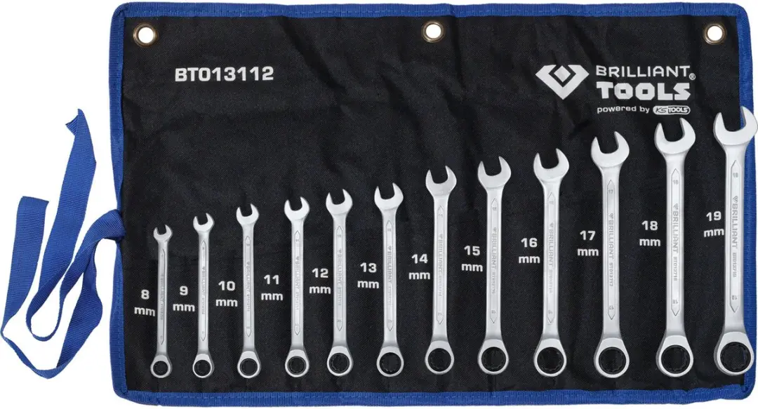 Brilliant Tools BT013112 Ringsleutel met ratelset