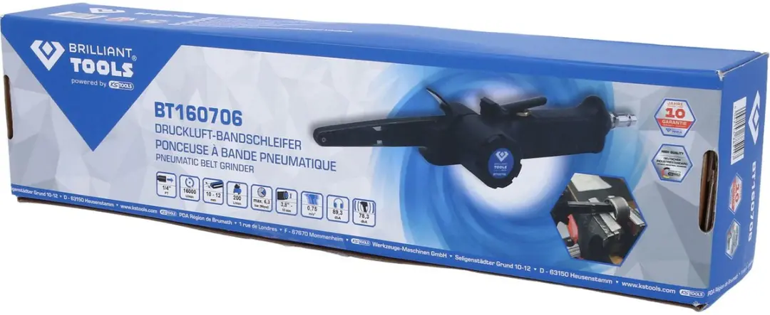 Brilliant Tools BT160706 Perslucht Bandschuurmachine - 2 Banden