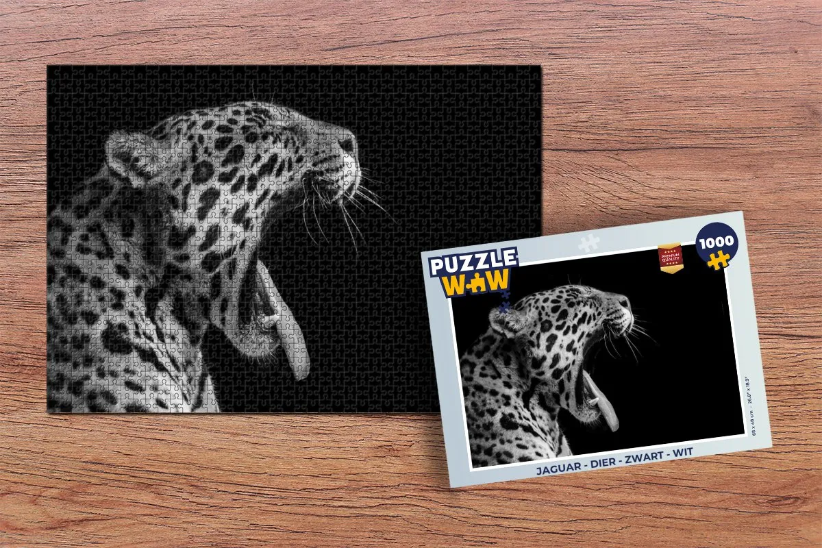 PuzzleWow Jaguar Legpuzzel 1000 Stuks - Multicolor