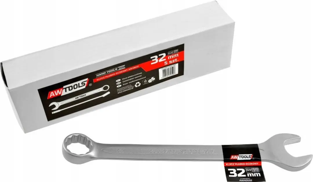 AWTools Ringsleutel 32mm CrV Staal DIN 3113