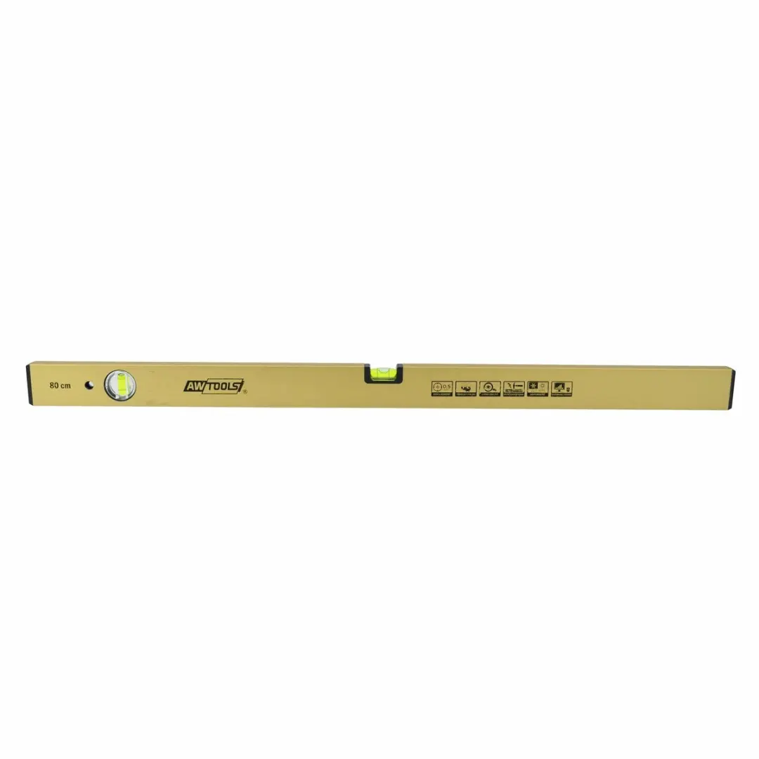 AWTOOLS Aluminium Waterpas 60cm AW30012 - Goud
