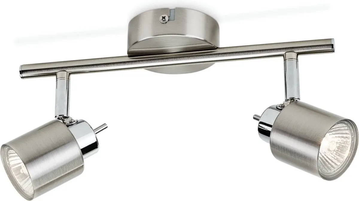 Philips Meranti Opbouwspot 2-lichts - Nikkel