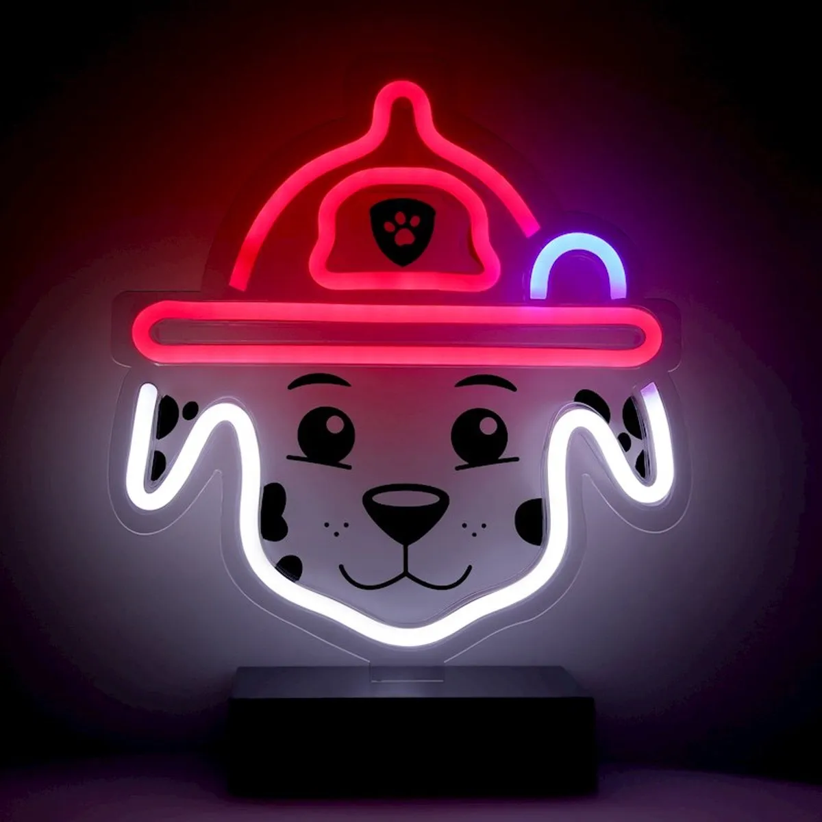 Nickelodeon Paw Patrol Marshall Neon LED Tafellamp - Rood/Wit