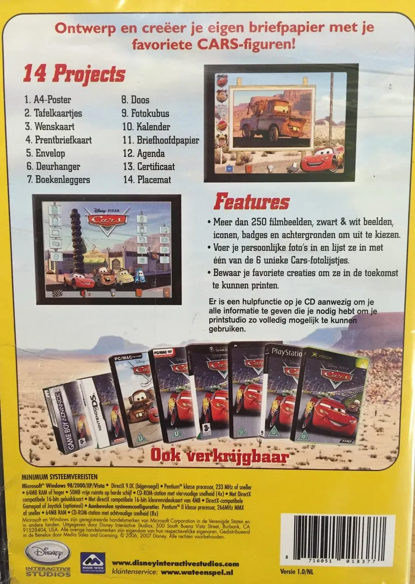 Disney Cars - Creative computerspel