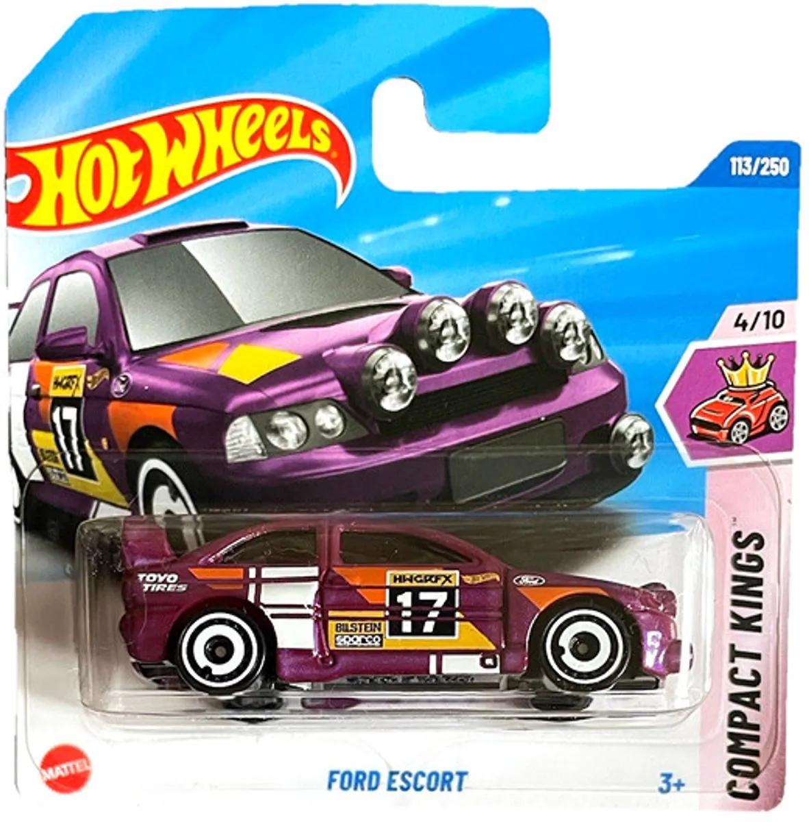 Hot Wheels Ford Escort MK5 1:64 Bilstein 21A