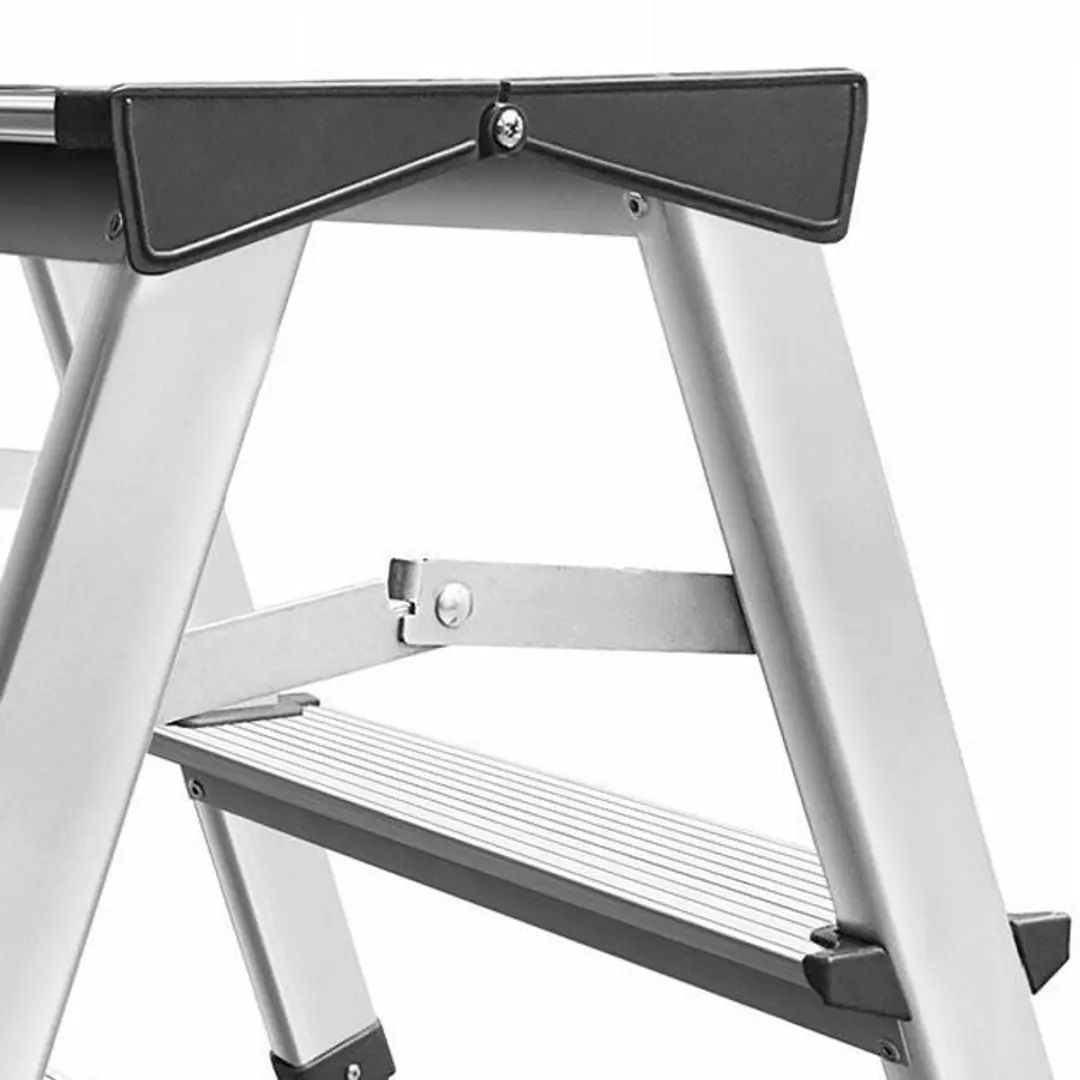 AWTools AW23002 Aluminium trapkraam dubbelzijdig 2x2 treden - afbeelding 2 van 4