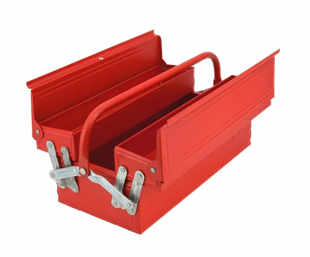 AWTOOLS AW30980 Metalen Gereedschapskist 430mm - 3 Compartimenten - Staal