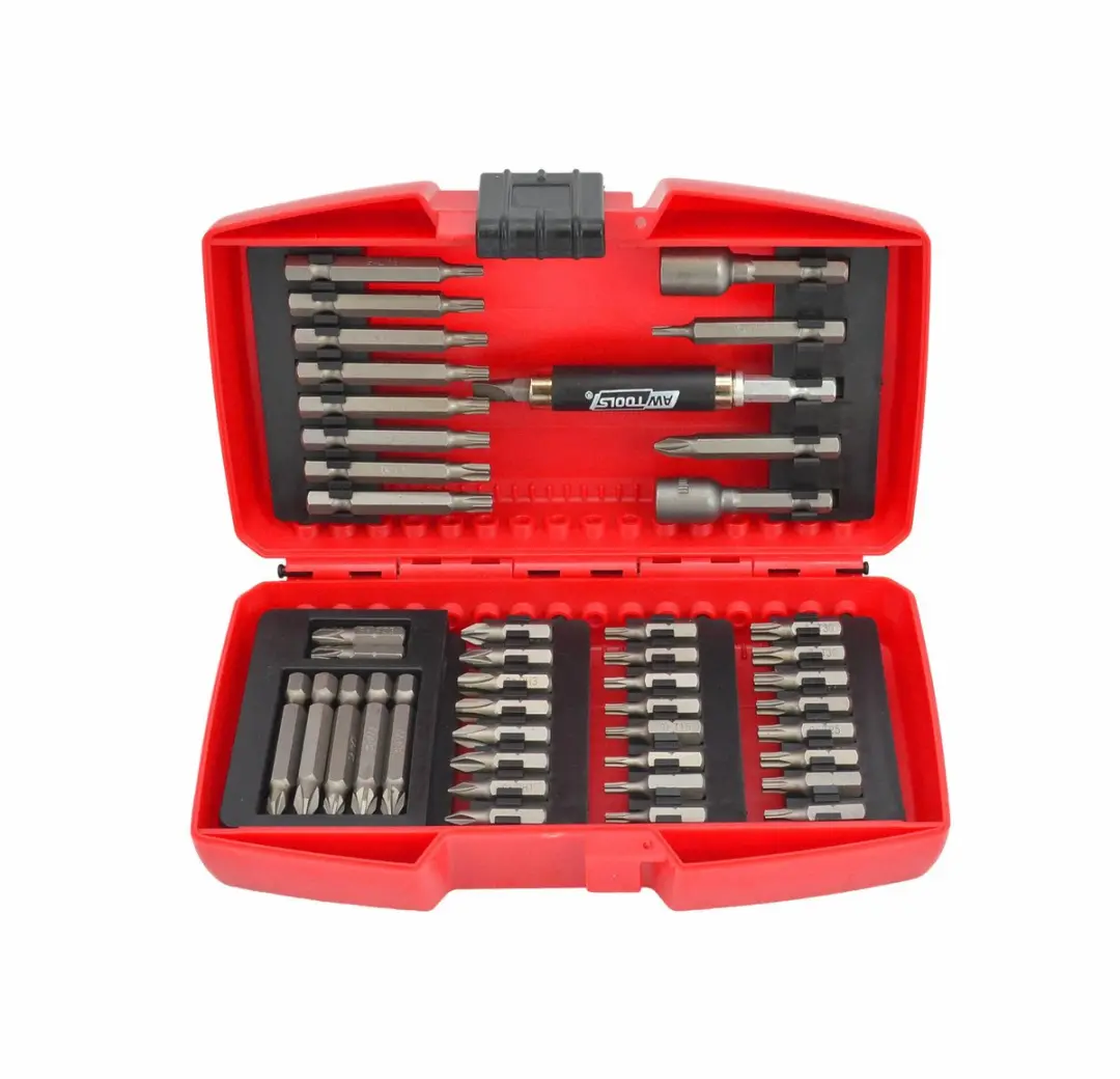 AWTOOLS AW37920 Schroefbitset 45 Stuks - S2 Staal