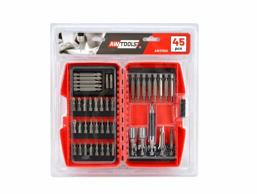 AWTOOLS AW37920 Schroefbitset 45 Stuks