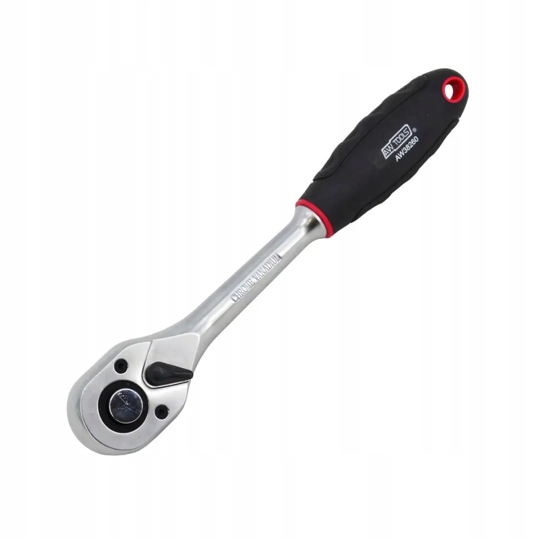 AWTOOLS Ratelsleutel 1/2" AW20623 - Rood/Zilver/Zwart