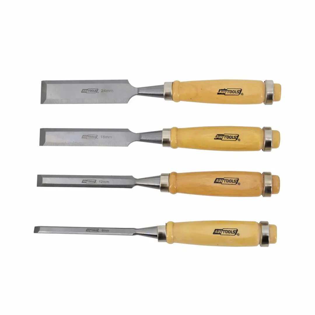 AWTOOLS AW32903 Houtbeitelset - 4 Stuks