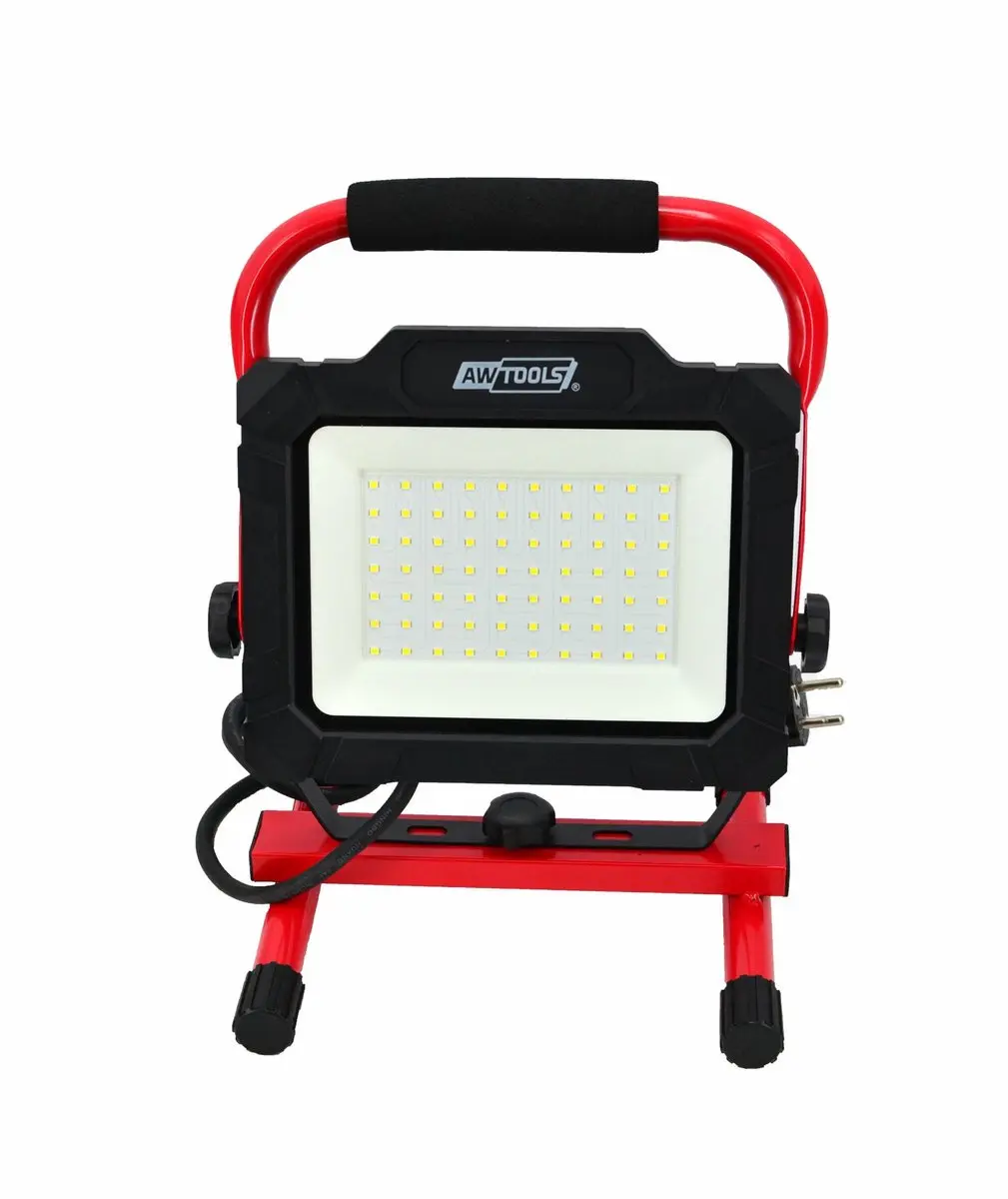 AWTOOLS SMD LED Bouwlamp 50W - Draagbaar H-onderstel