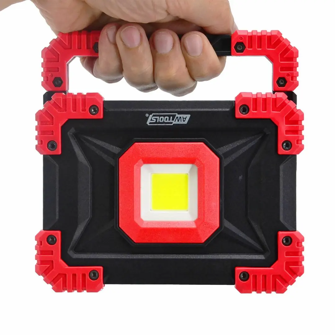 AWTOOLS AW17640 Bouwlamp 20W COB LED - Oplaadbaar Zwart