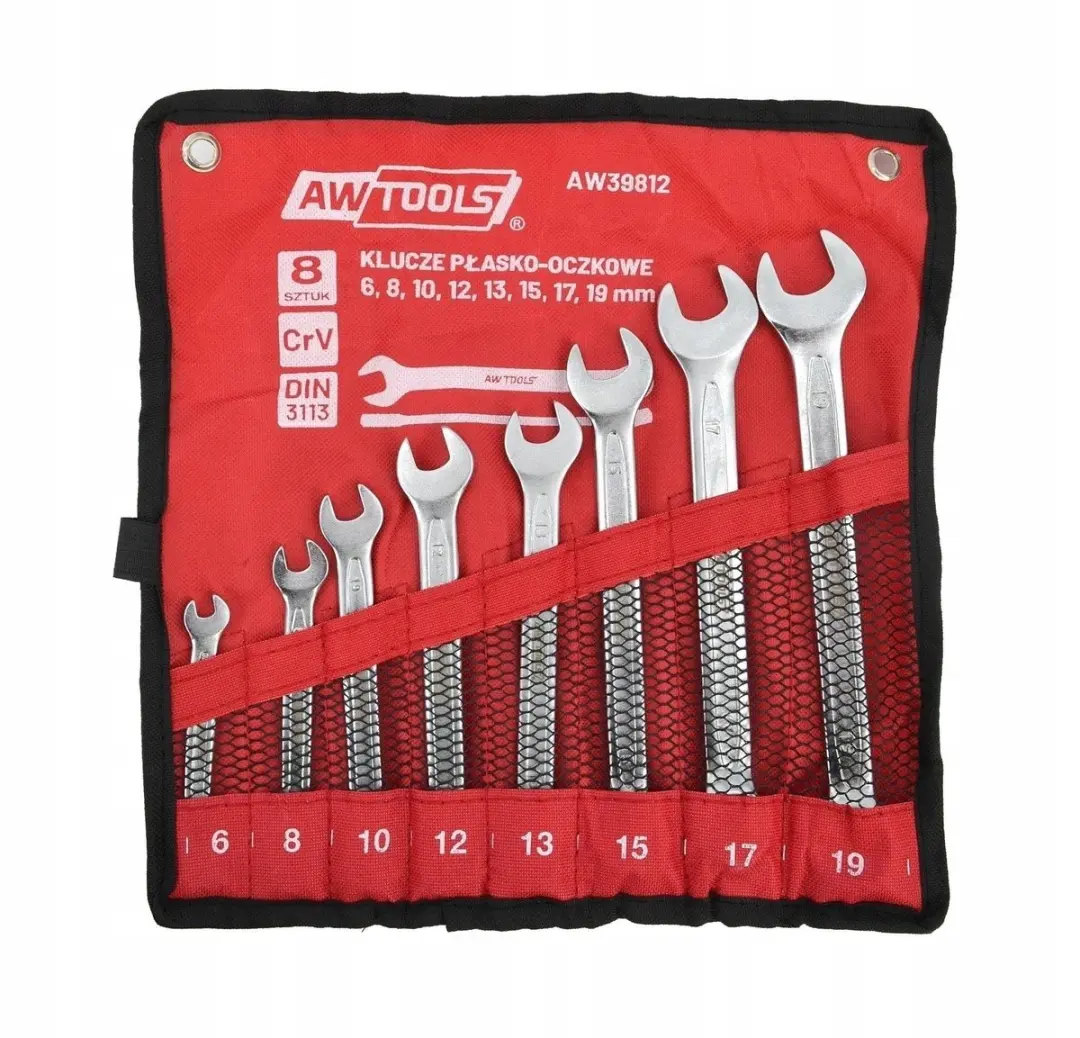 AWTOOLS Ringsleutelset 6-19mm 8-delig
