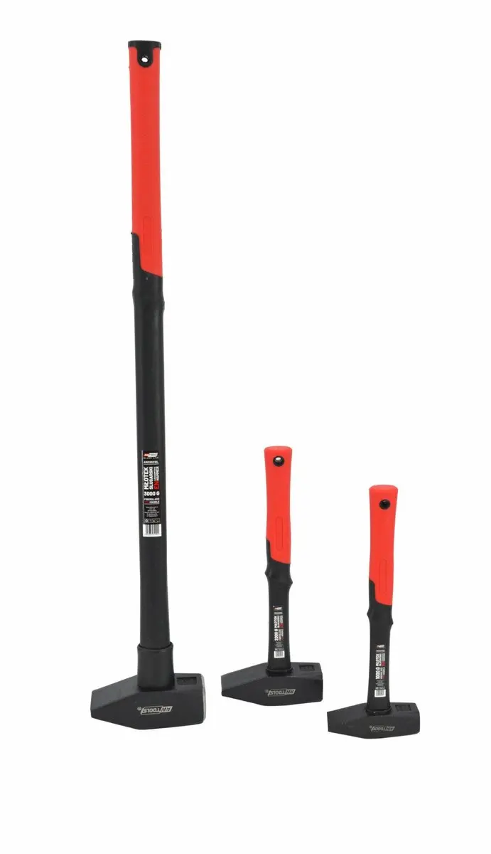 AWTOOLS Black Line Smederijhamer 1,0 kg - Glasvezel Steel