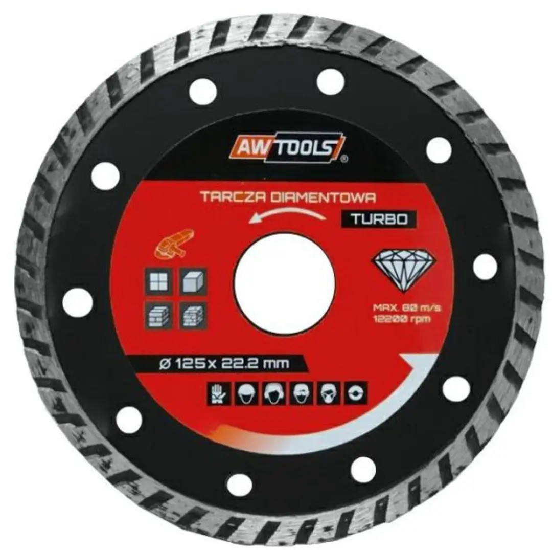 AWTOOLS Turbo Serie Diamanten Zaagblad 350mm
