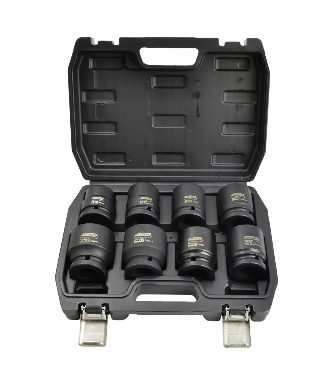 AWTOOLS Black Line Dopsleutelset 8-delig AW38851BL