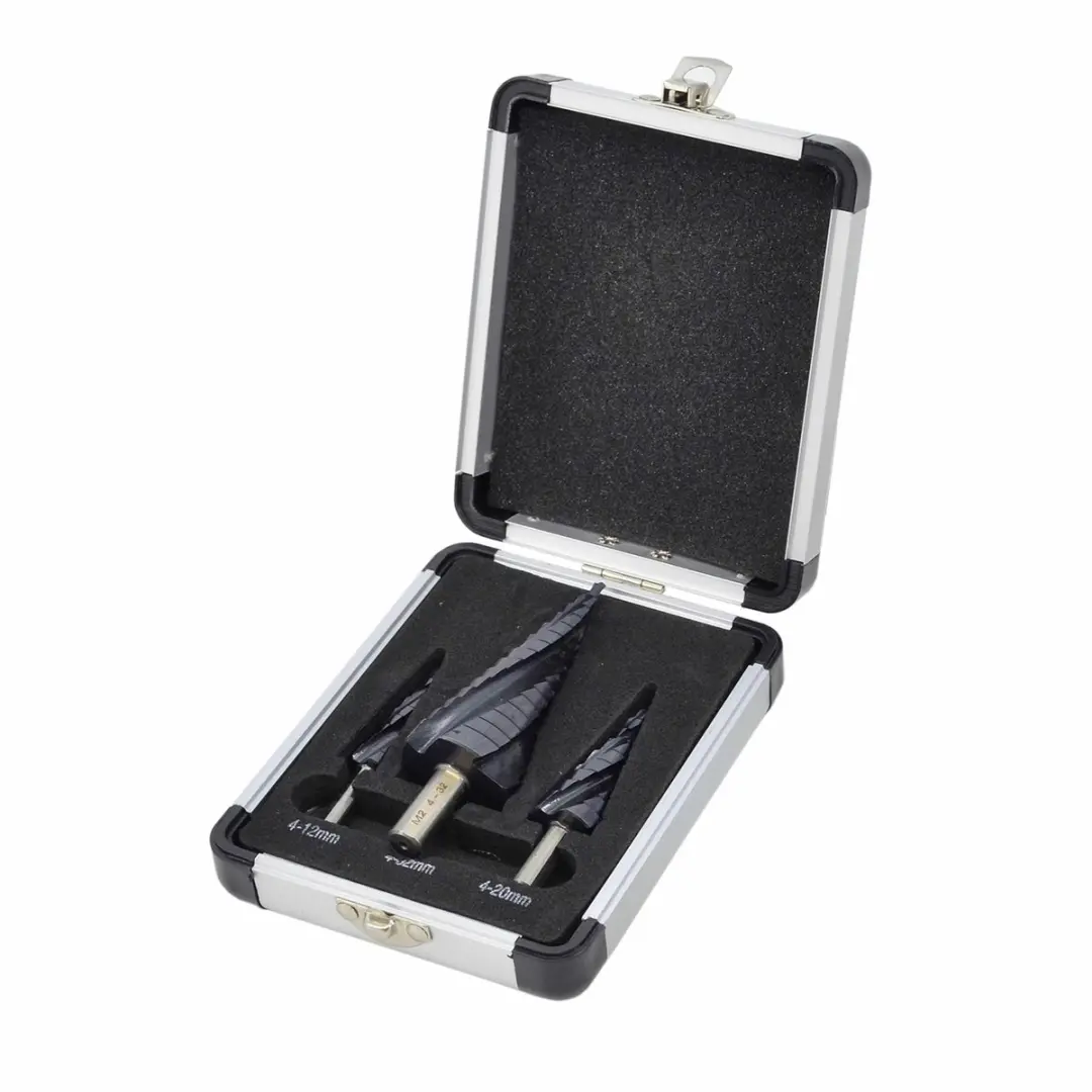 AWTOOLS Spiraal Stepboor Set M2-TiAlN 4-39mm - 3 Stuks