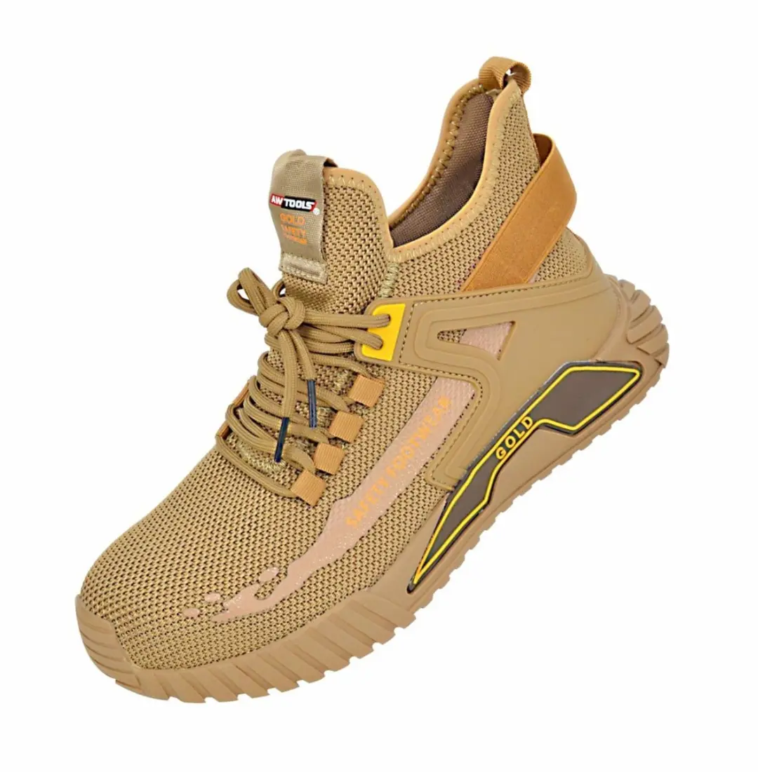 AWTOOLS Gold Veiligheidsschoenen SBP - Stalen Neus - Antislipzool - Maat 44