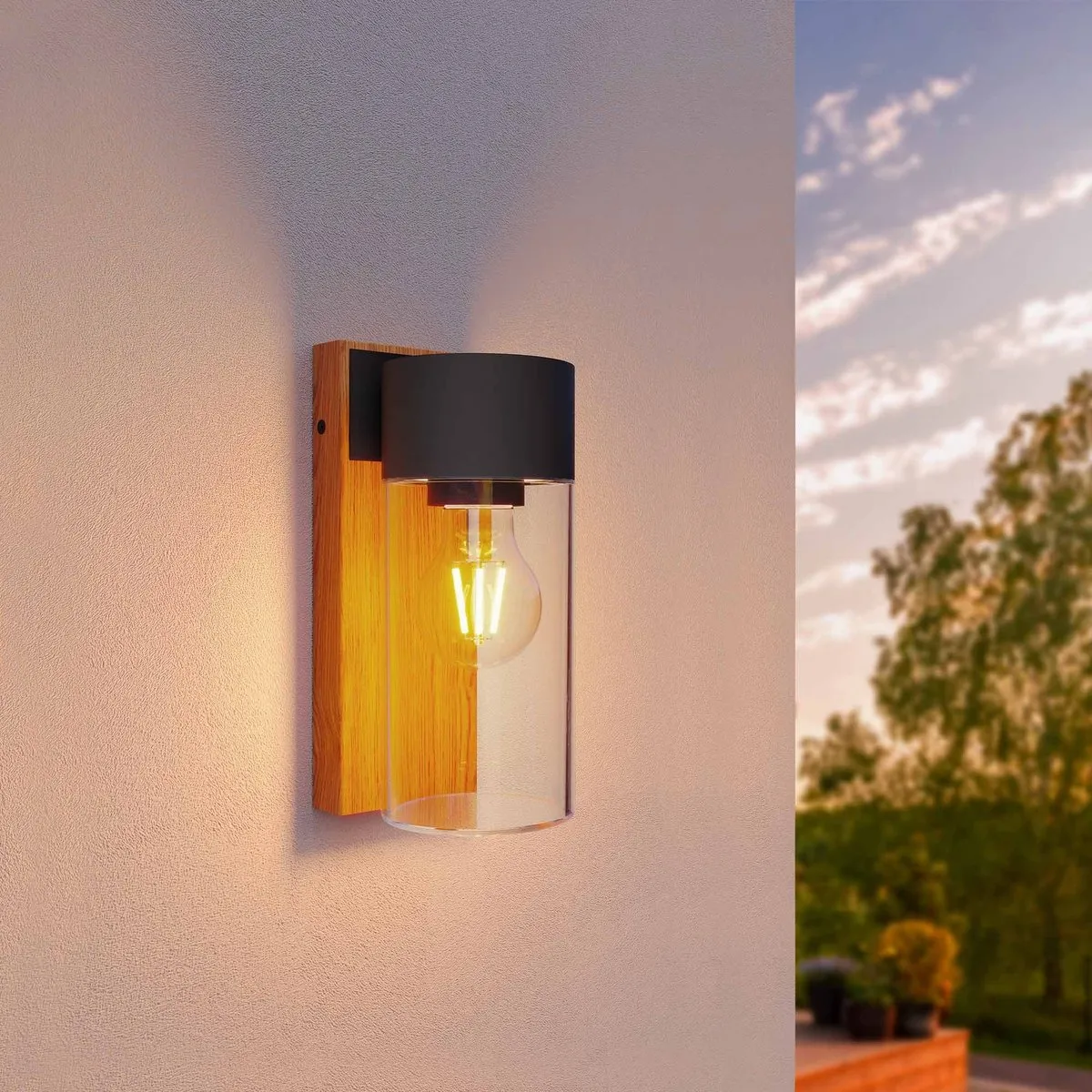 Ledvion Wandlamp Buiten Hout E27 IP44