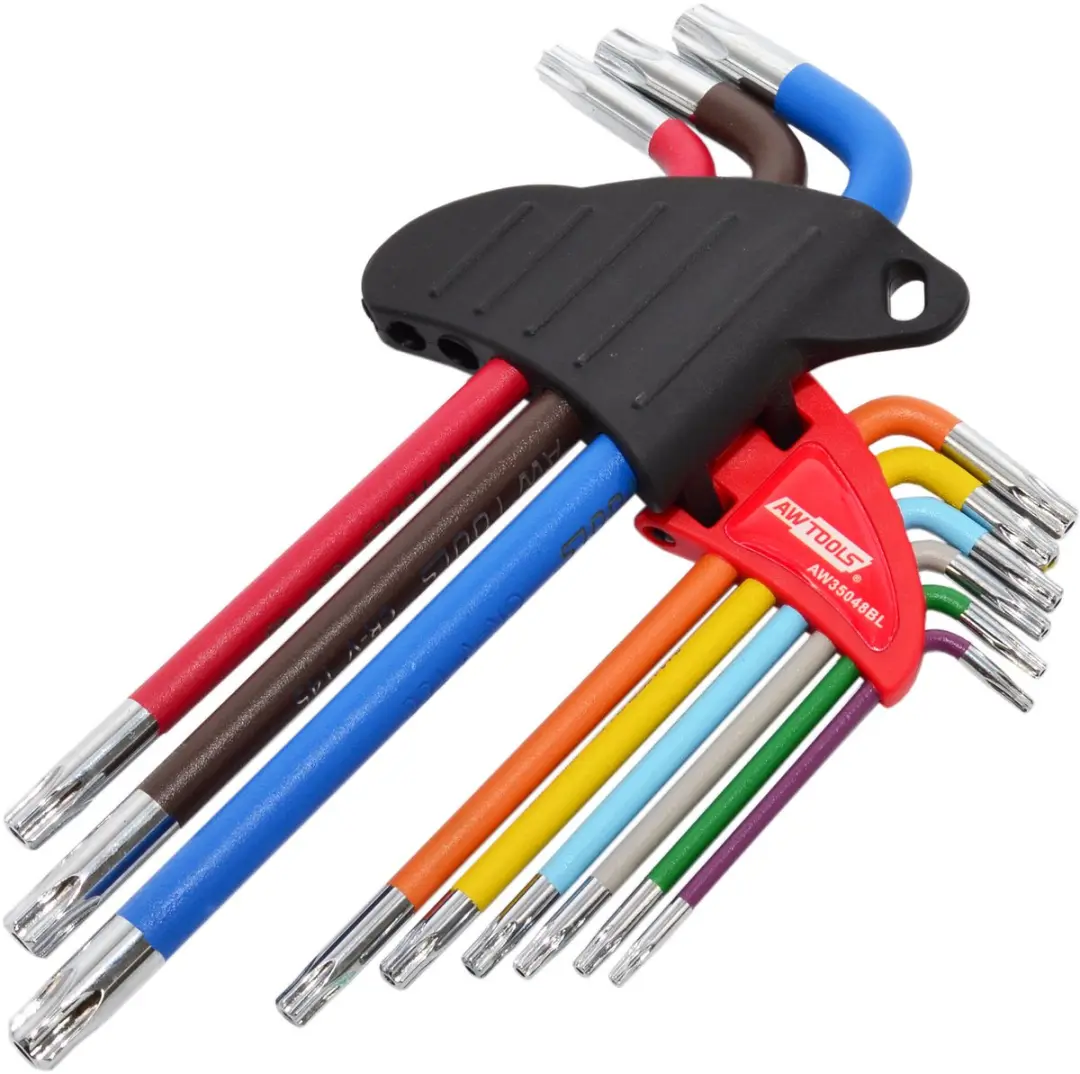 Awtools Black Line TORX Inbussleutels T10-T50 - 9-delig - afbeelding 2 van 2