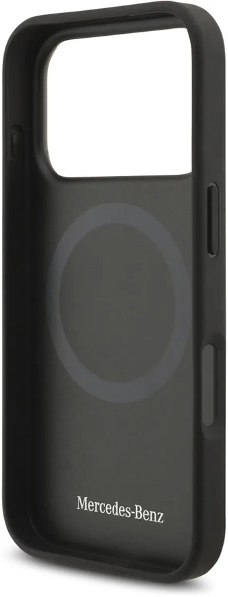 Mercedes-Benz Backcase Hoesje iPhone 17 Pro - Effen Taupe - Leer - afbeelding 6 van 6