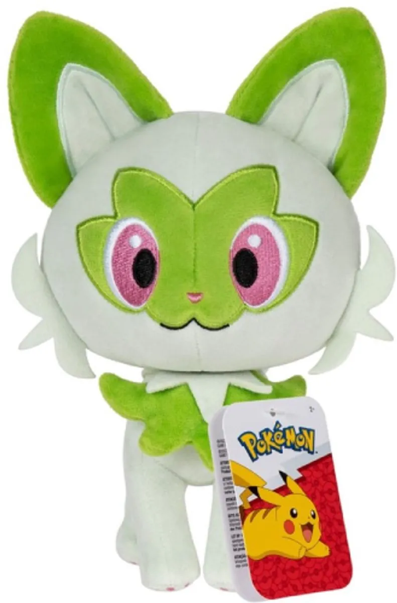 Pokémon Pluche Sprigatito 20cm - Groen